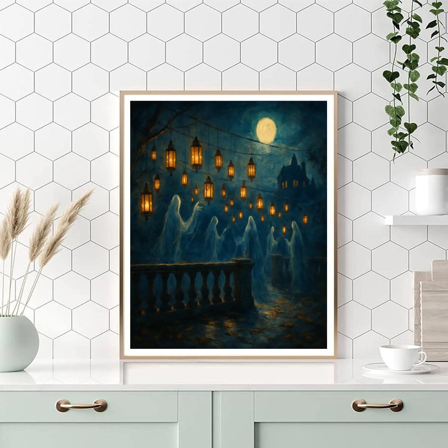 Spectral Lantern Terrace paint by numbers