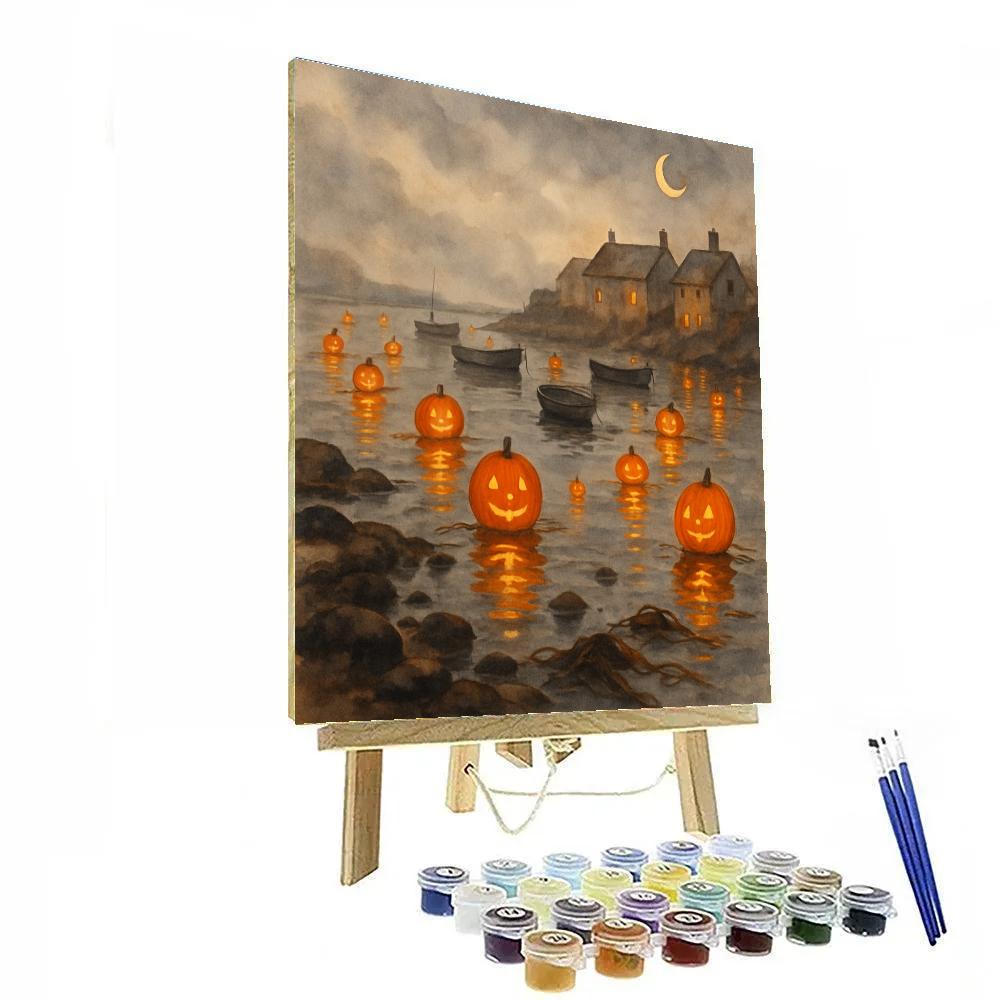 Pumpkin Tide Harbor paint by numbers
