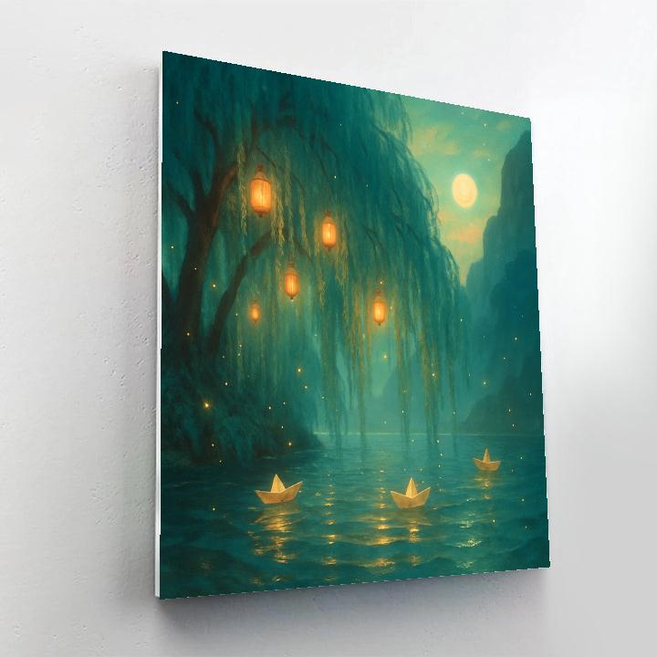 Willow Lantern Cove DIY paint by numbers
