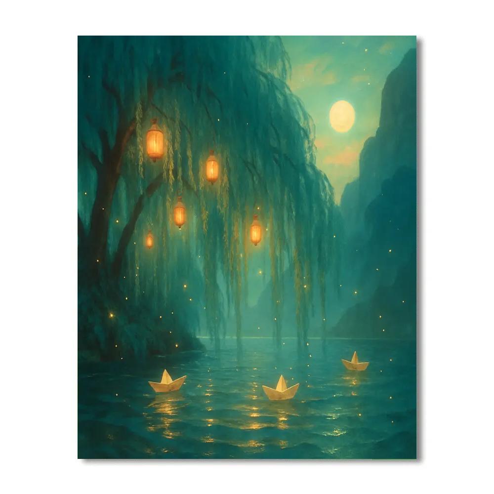Willow Lantern Cove DIY paint by numbers