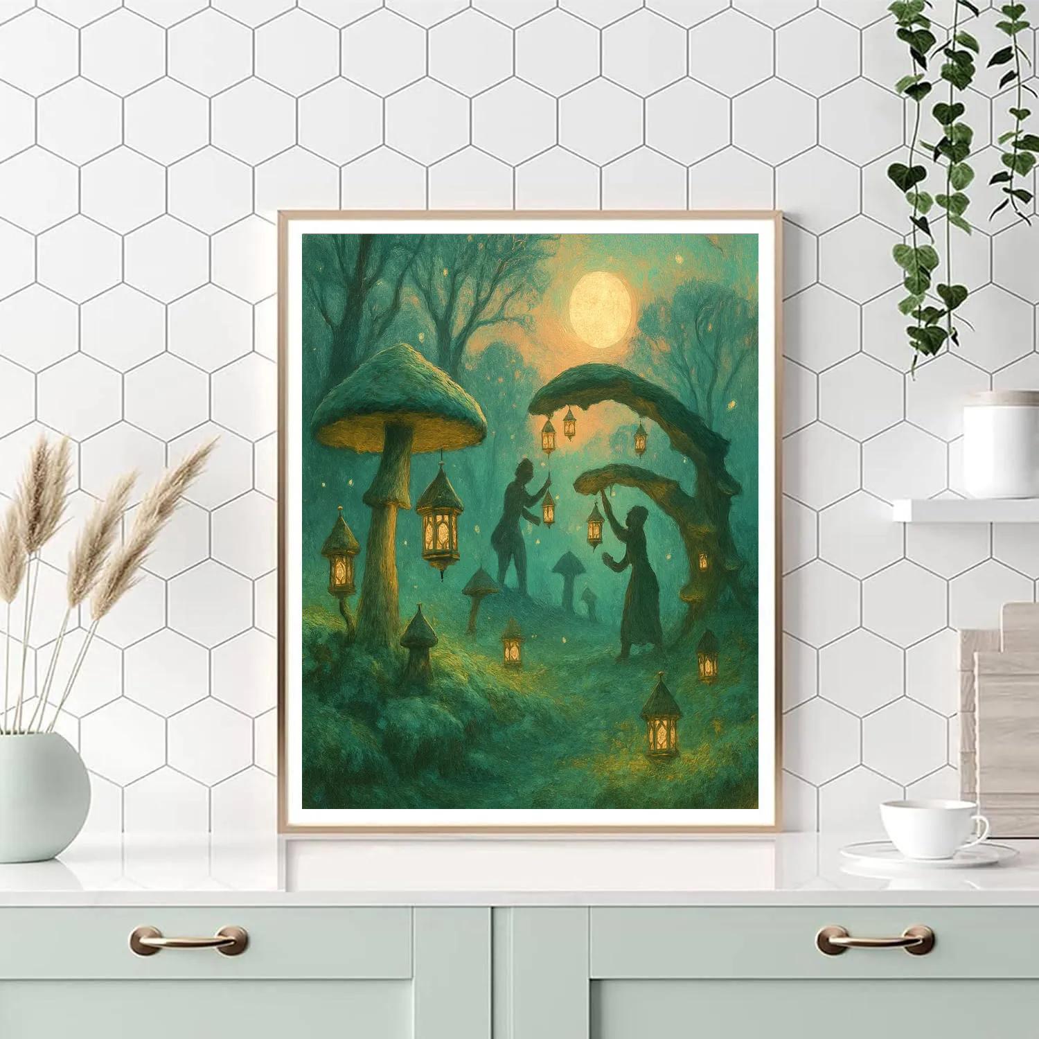 The Lanternmakers Glen paint by color