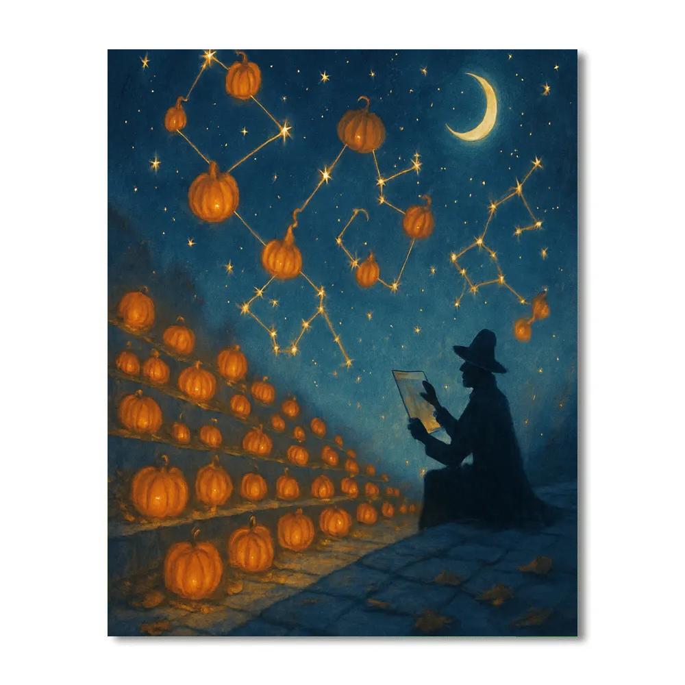Starlit Pumpkin Terrace paint by color