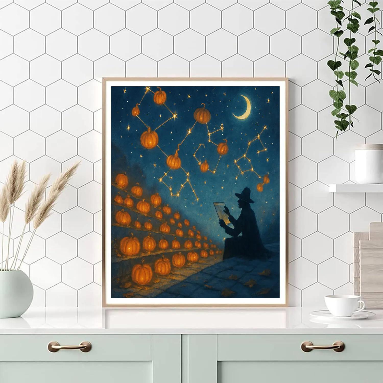 Starlit Pumpkin Terrace paint by color