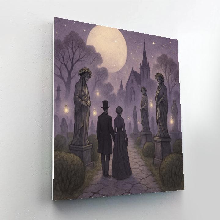 Moonshade Cemetery Promenade Numbered painting kits