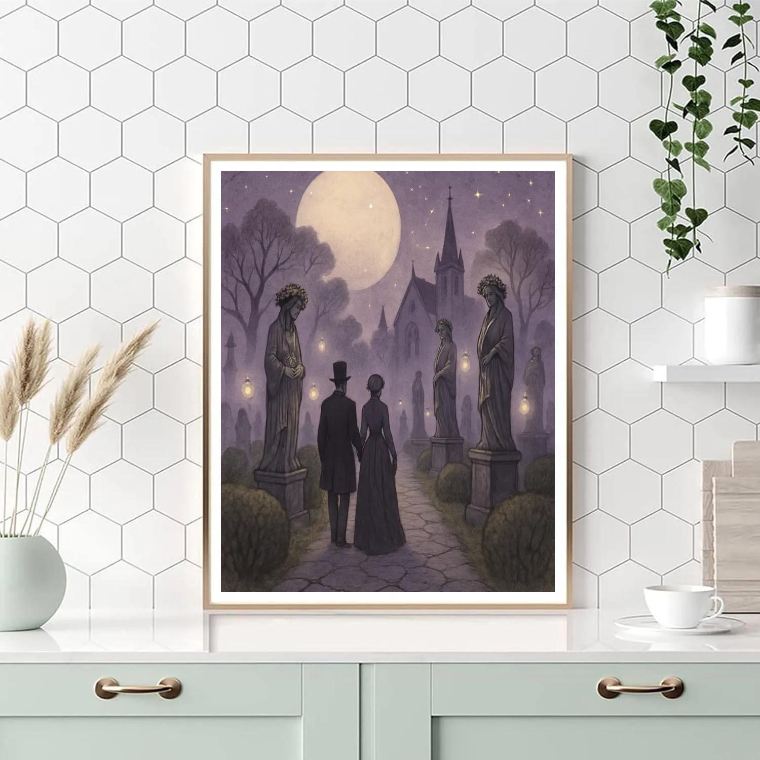 Moonshade Cemetery Promenade Numbered painting kits
