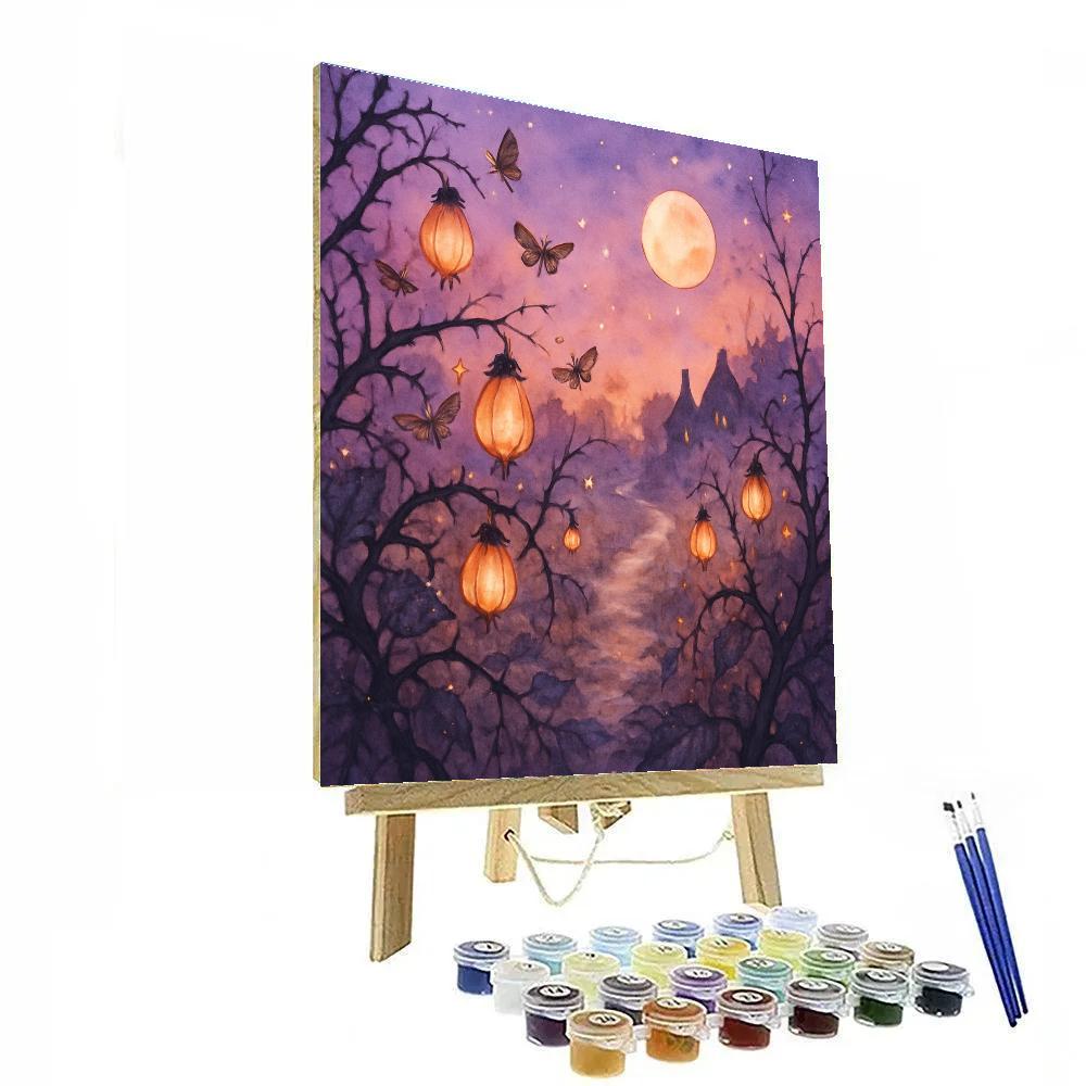 Glimmering Bramble Lane Number painting