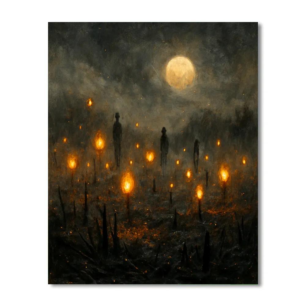 The Lanterns Of Cinderfield Numbered painting kits