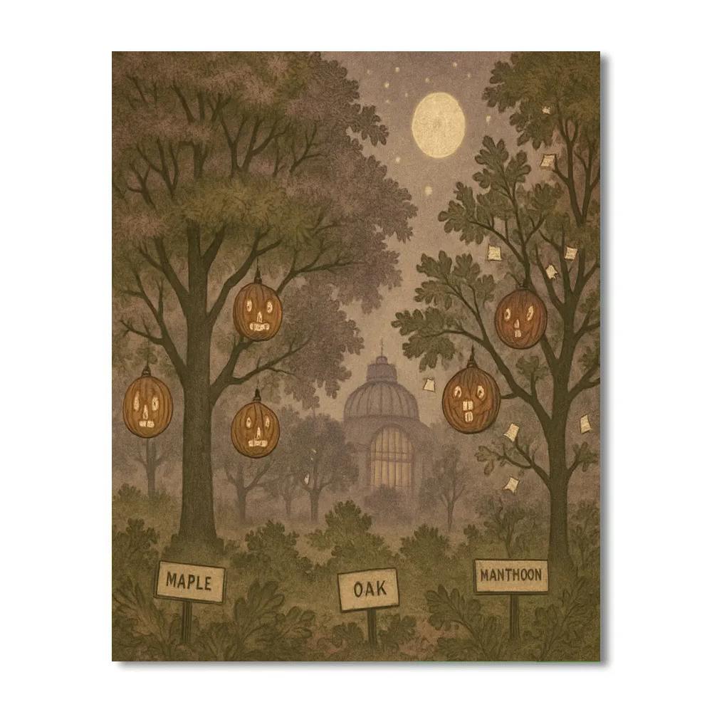 The Lanternwood Arboretum Painting by numbers kit