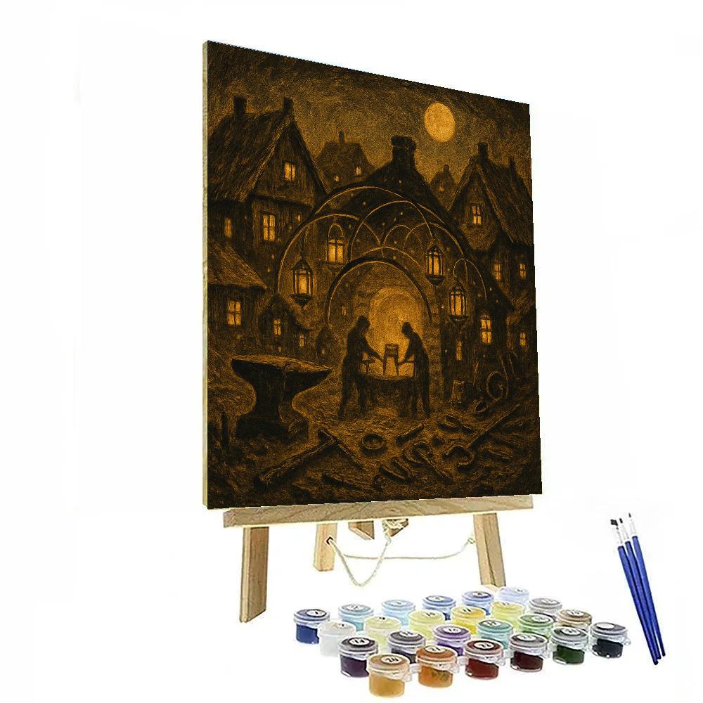 The Lanternforge Hamlet DIY paint by numbers