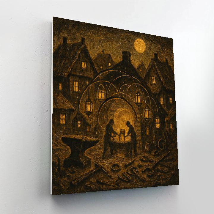 The Lanternforge Hamlet DIY paint by numbers