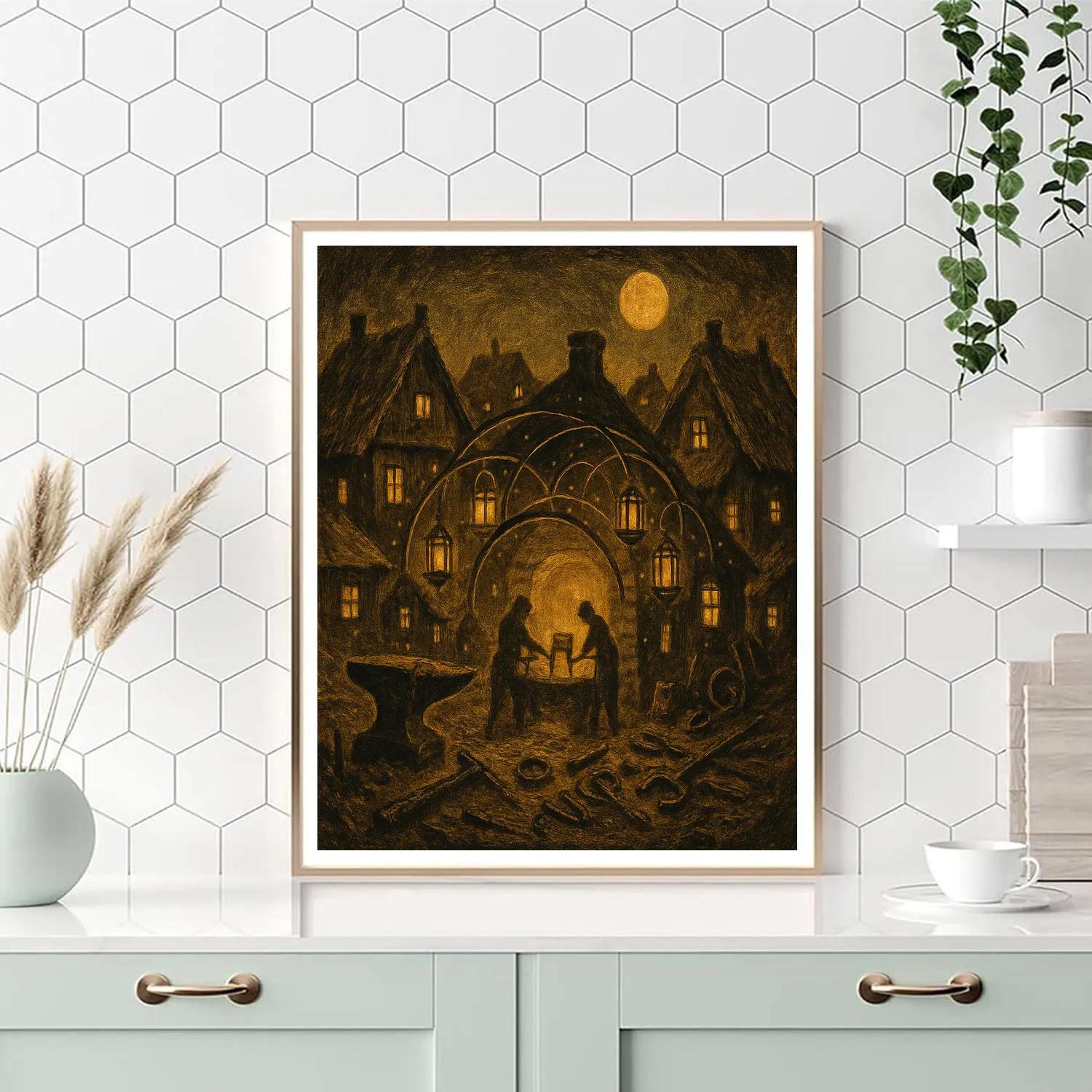 The Lanternforge Hamlet DIY paint by numbers