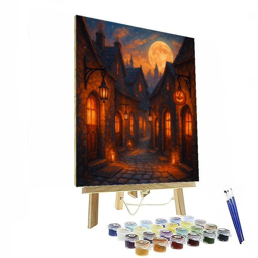 The Hollow Hearth Lane paint by number