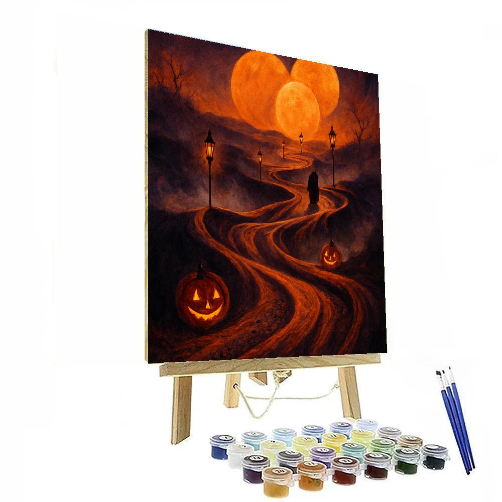 The Lanterned Folding Path Paint by numbers kits