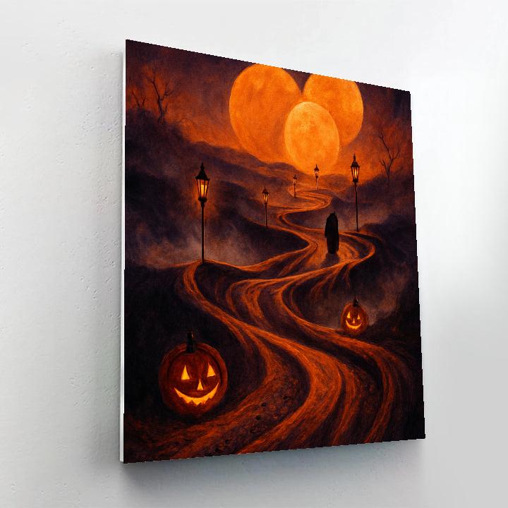 The Lanterned Folding Path Paint by numbers kits