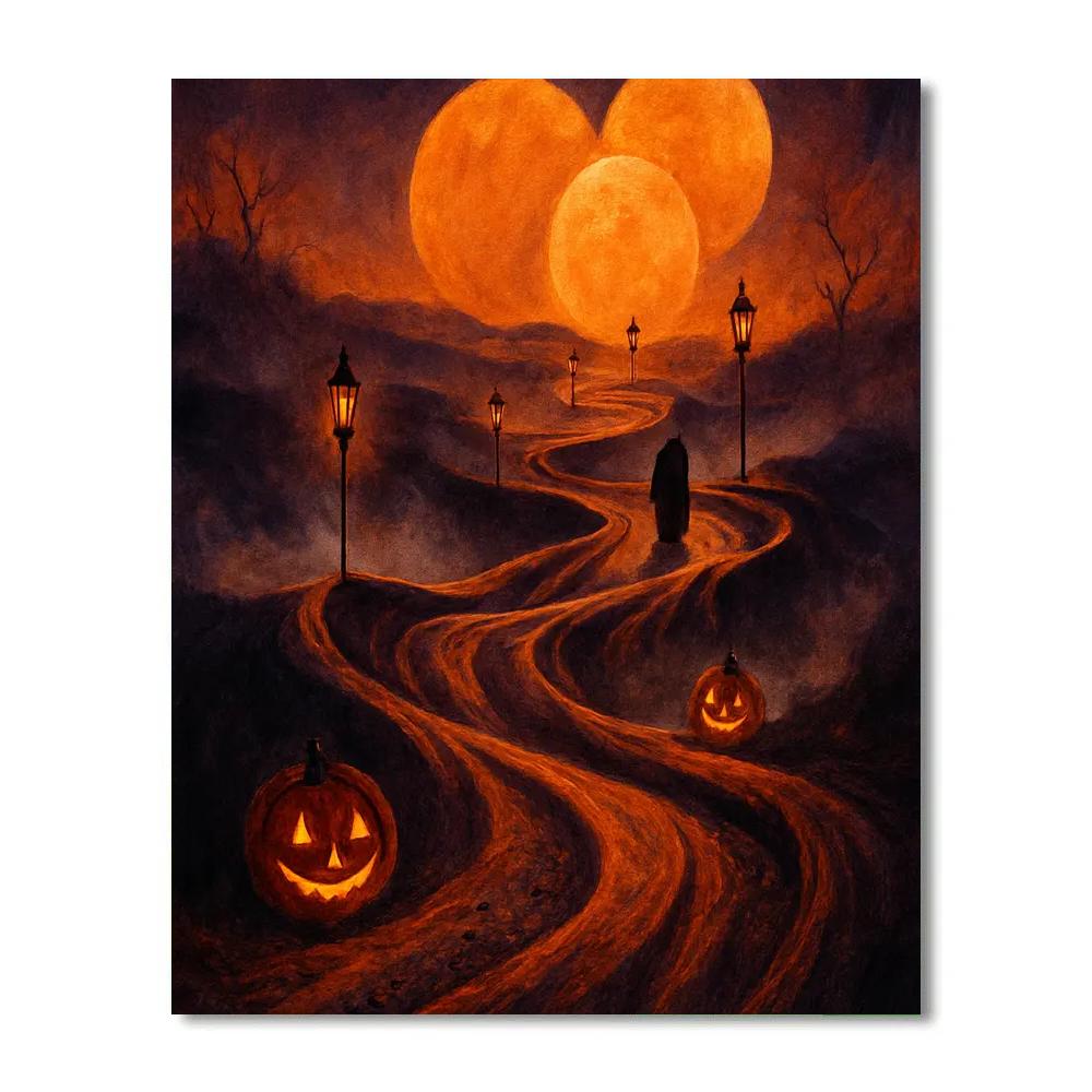 The Lanterned Folding Path Paint by numbers kits