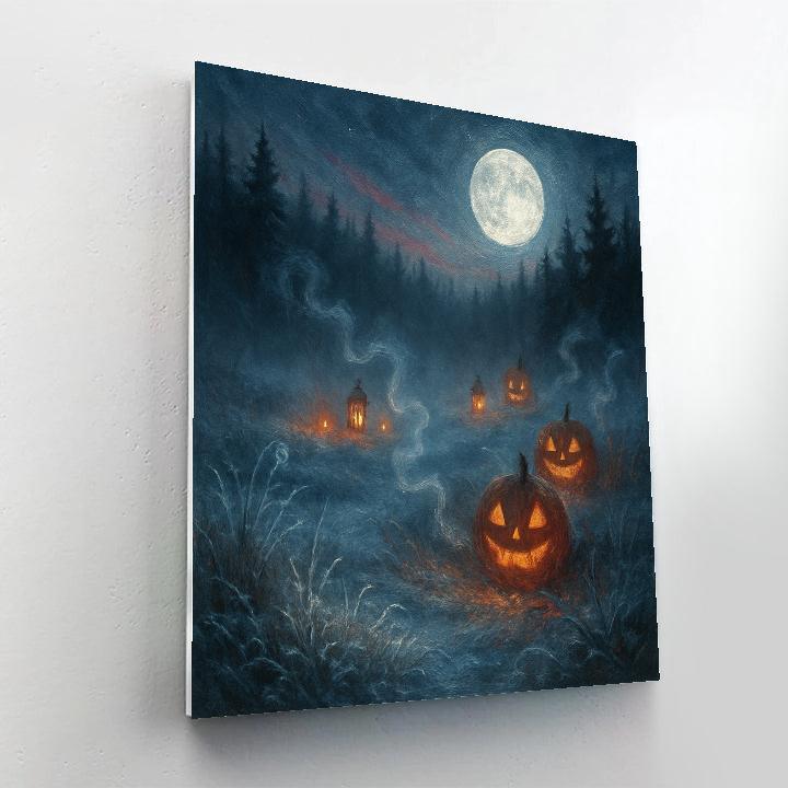 Lanterns Over The Frosted Hollow Paint by numbers kits