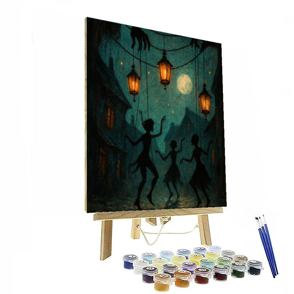The Lantern Puppeteers Lane painting number kit