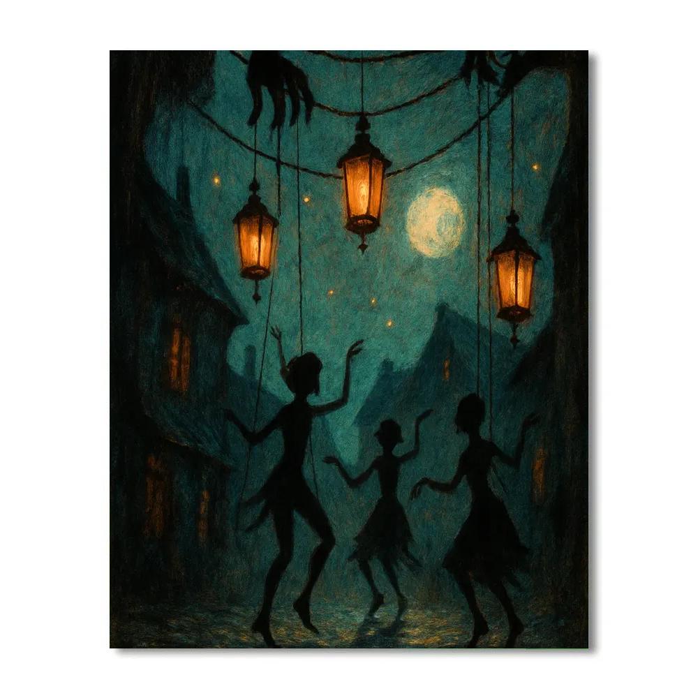 The Lantern Puppeteers Lane painting number kit