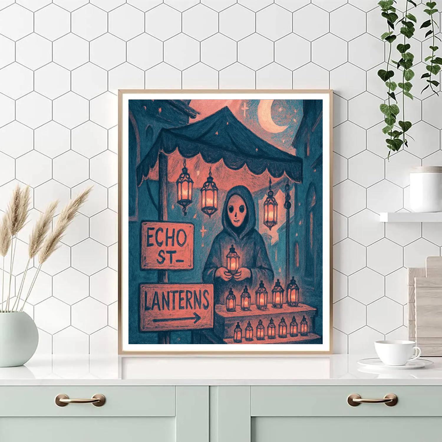 The Lanternstall Of Echo Street Painting by numbers kit