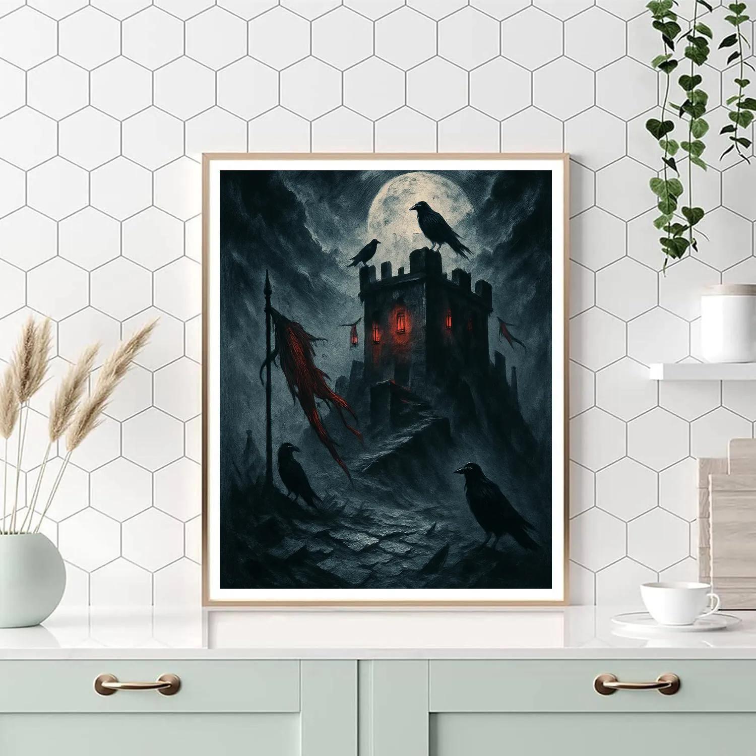 The Lanterned Bastion Of Crows Number painting