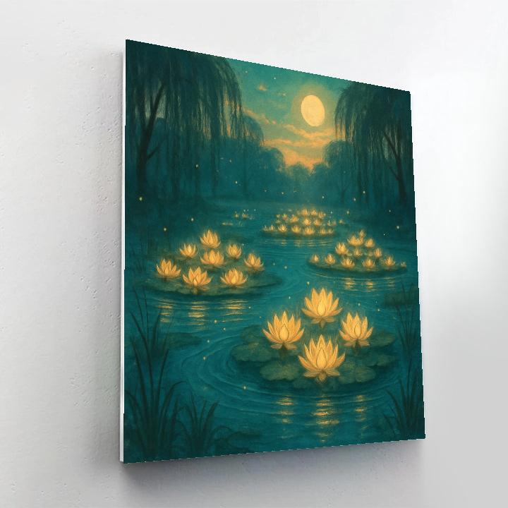 The Lanternesque Bog Garden Paint by numbers art