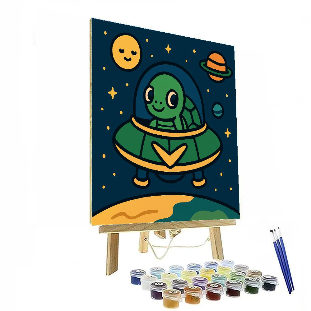 Starship Turtle Explorer Paint by numbers kits