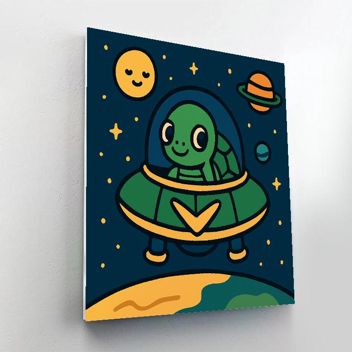Starship Turtle Explorer Paint by numbers kits