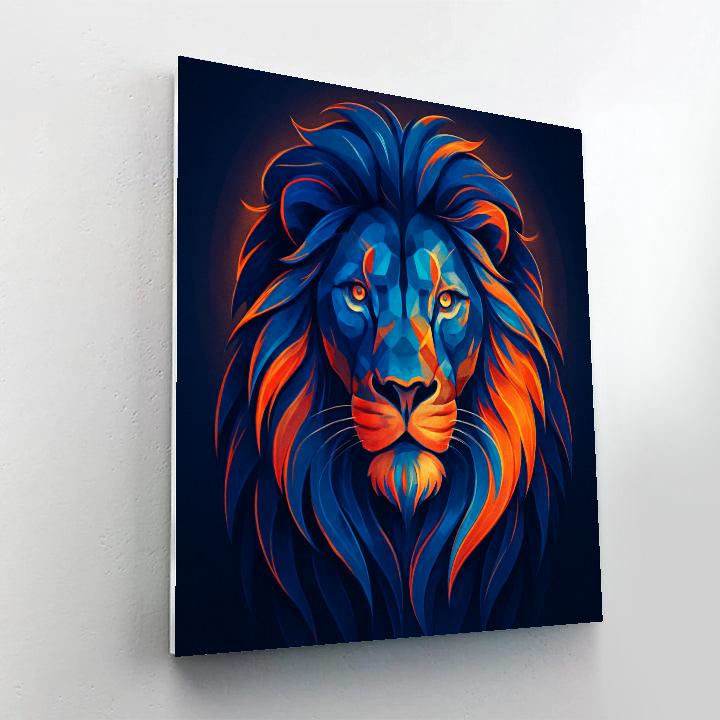 Aurora Lion Portrait Painting by numbers kit