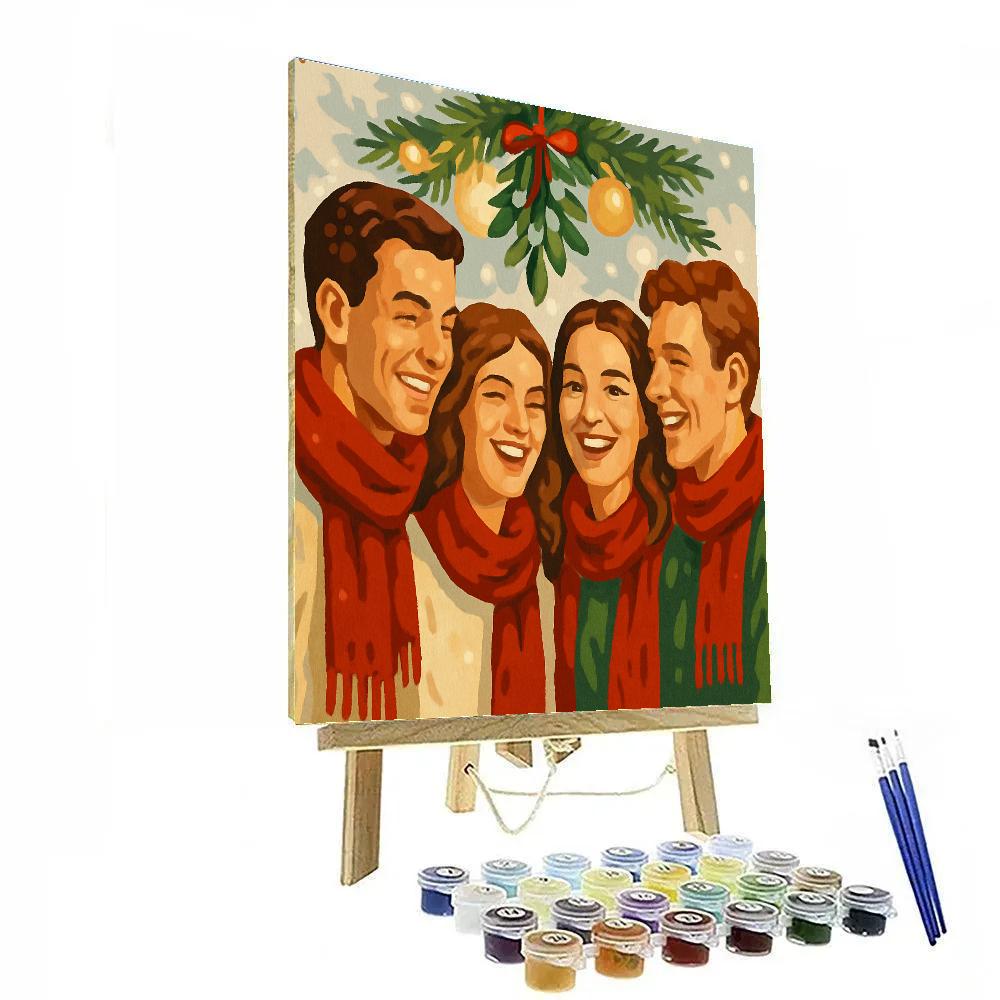 Mistletoe Quartet Number painting
