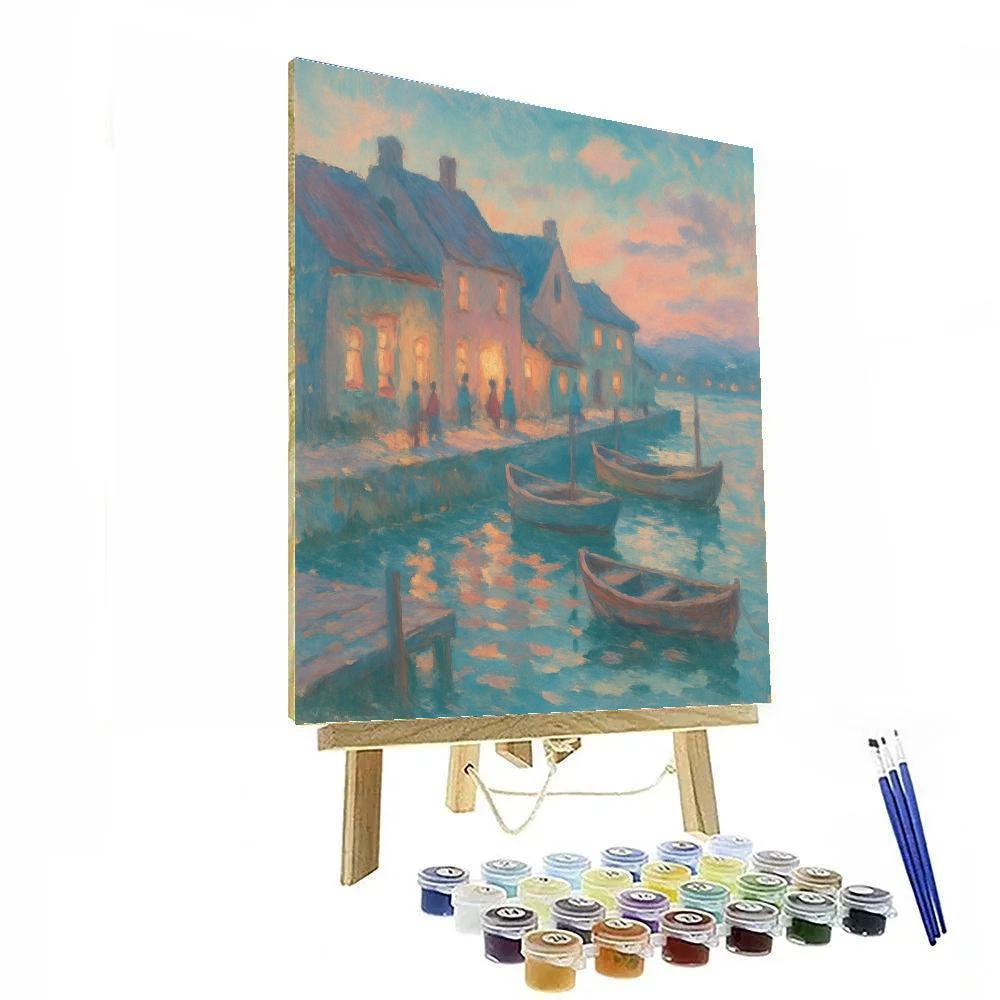 Twilight Harbor Embrace Painting by numbers kit
