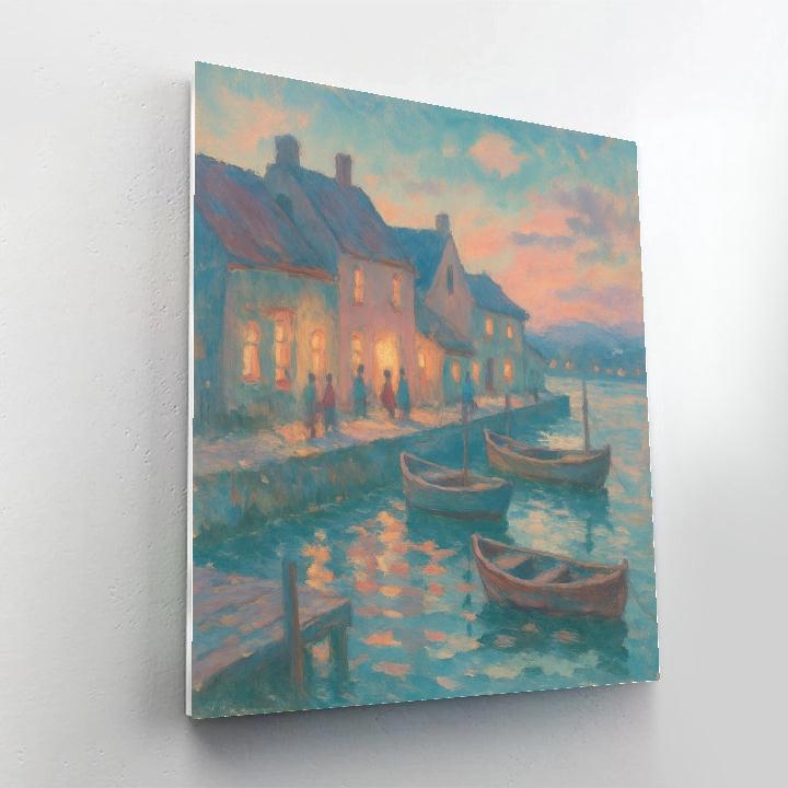 Twilight Harbor Embrace Painting by numbers kit