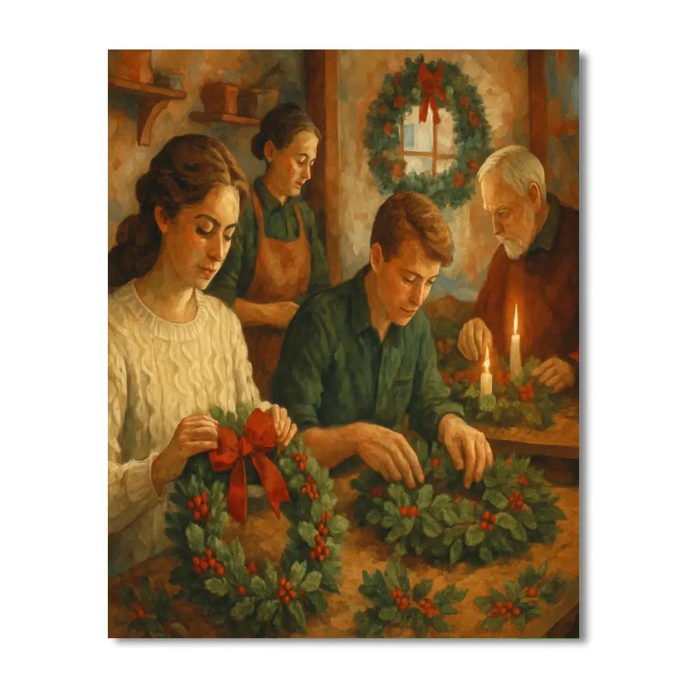Wreath Whisperers Painting by numbers kit