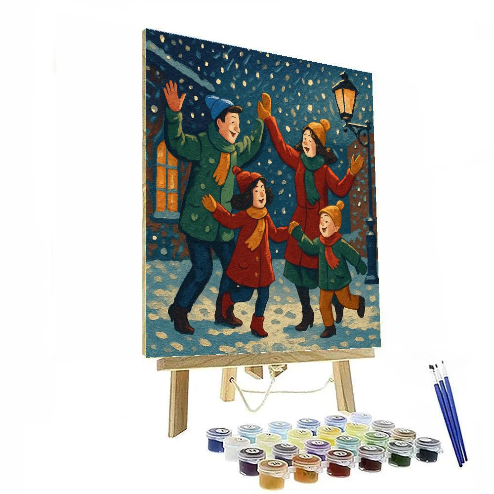 Snowflake Sonata DIY paint by numbers