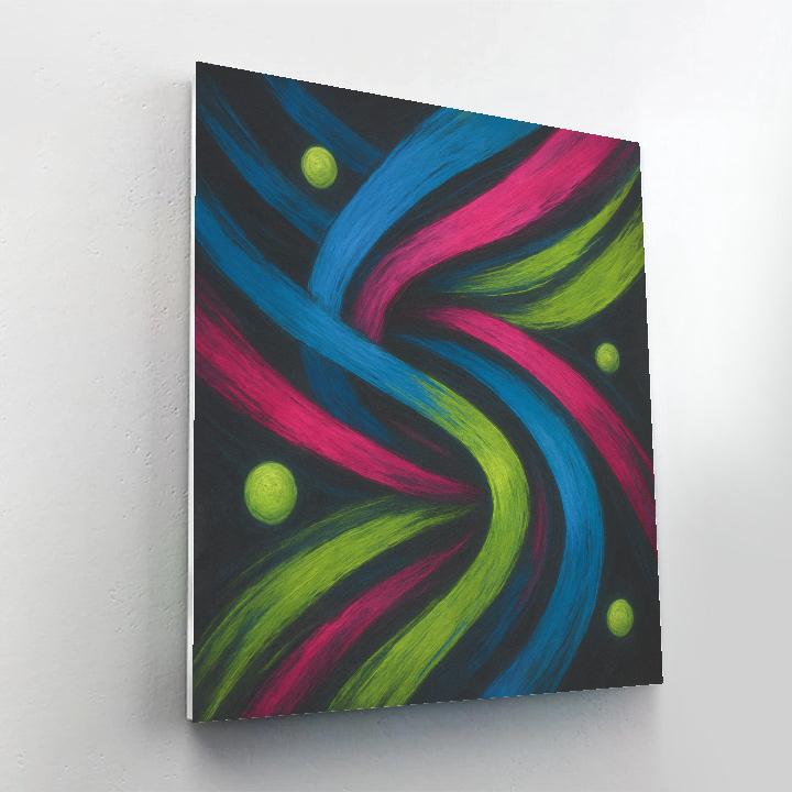 Abstract Kinetic Drift paint by color