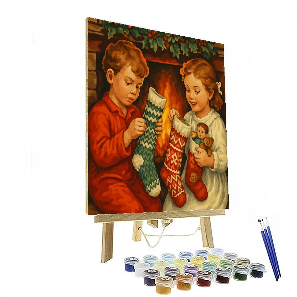 Stocking Stories Paint by numbers art