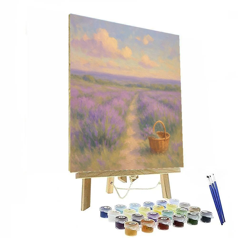 Lavender Wind Over Hills Paint by numbers art
