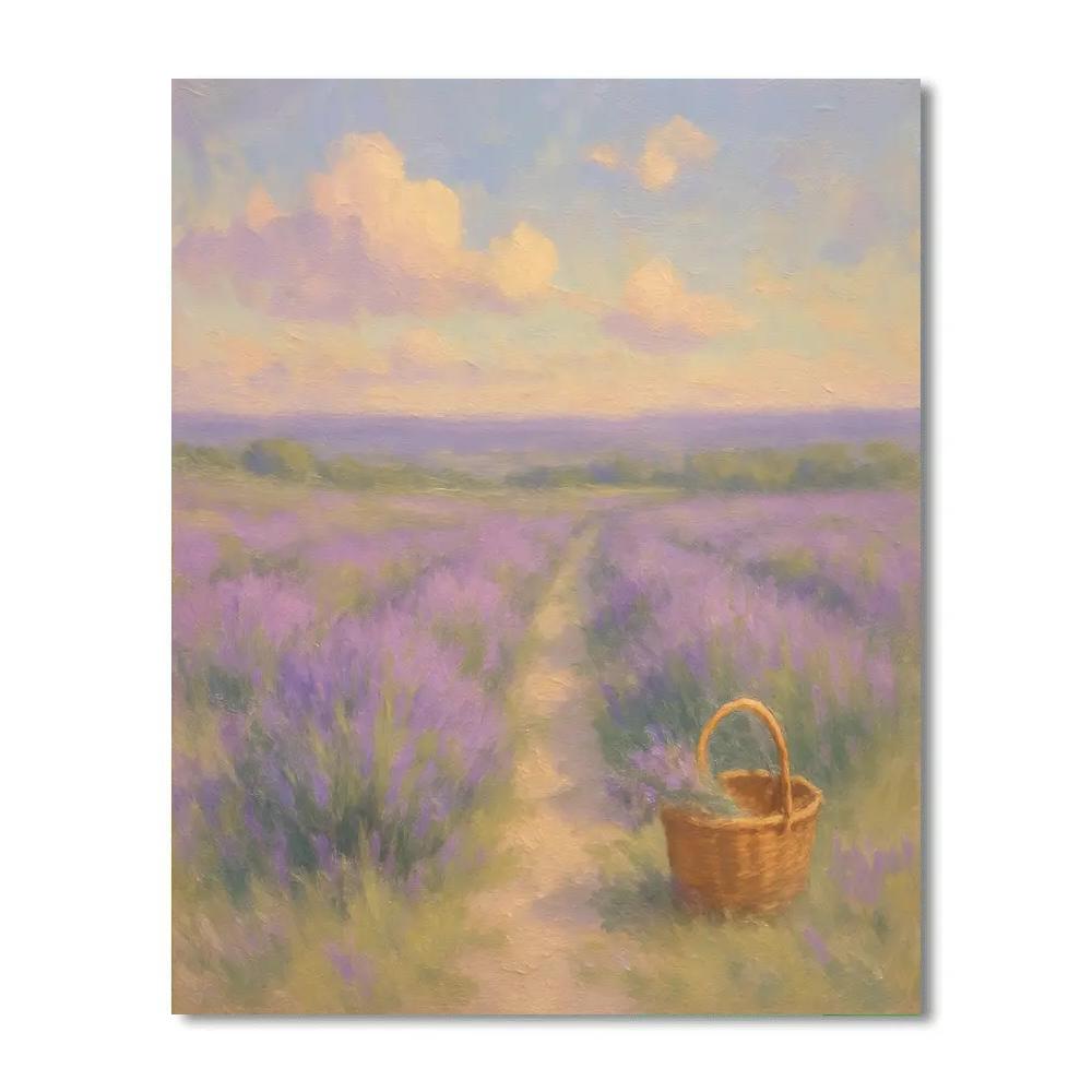 Lavender Wind Over Hills Paint by numbers art