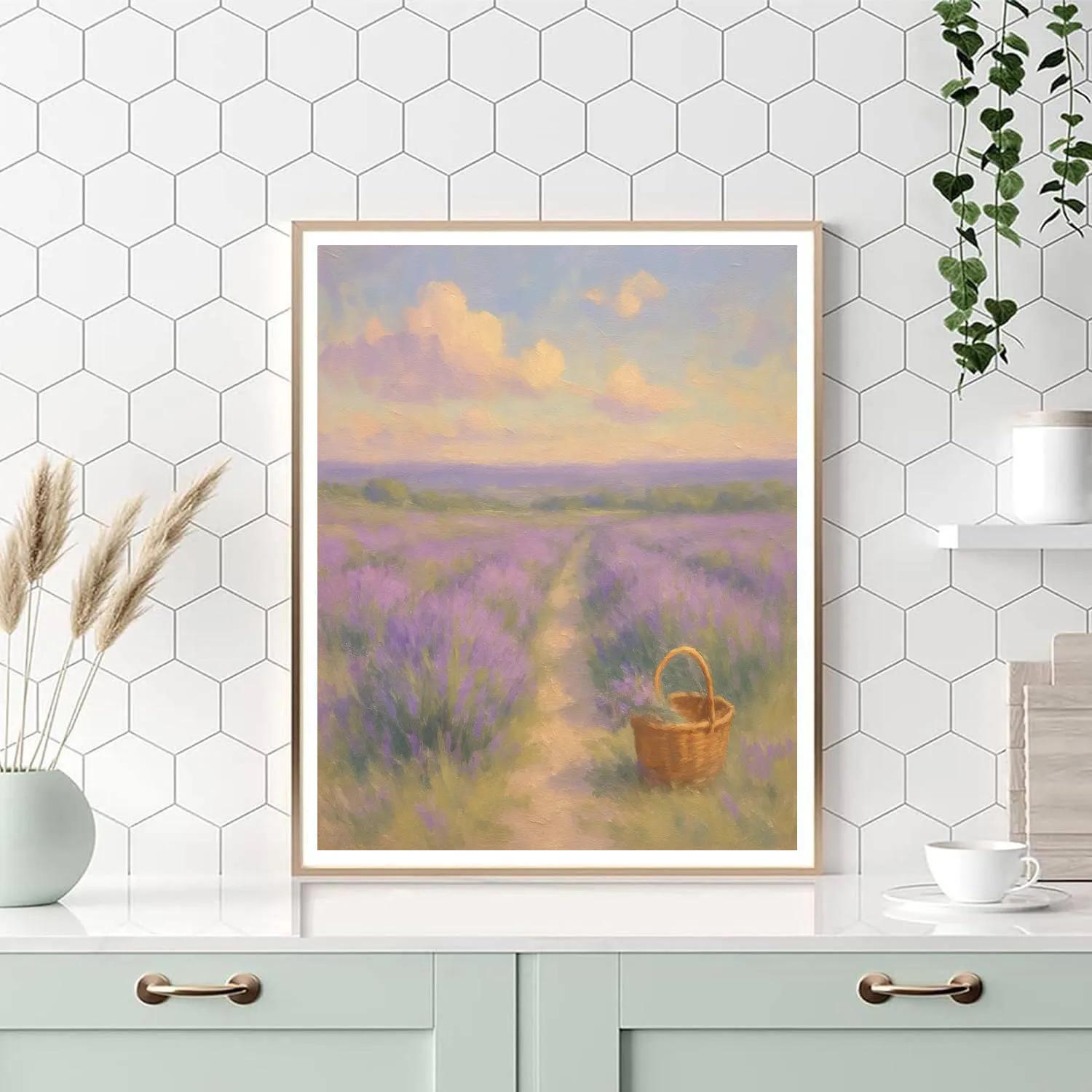 Lavender Wind Over Hills Paint by numbers art