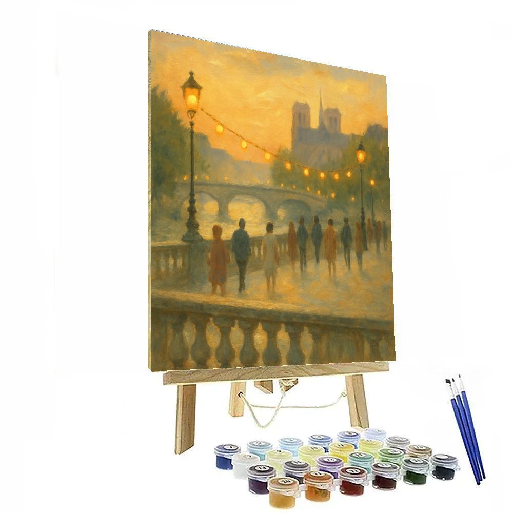 Bridge Of Quiet Lanterns Painting by numbers kit