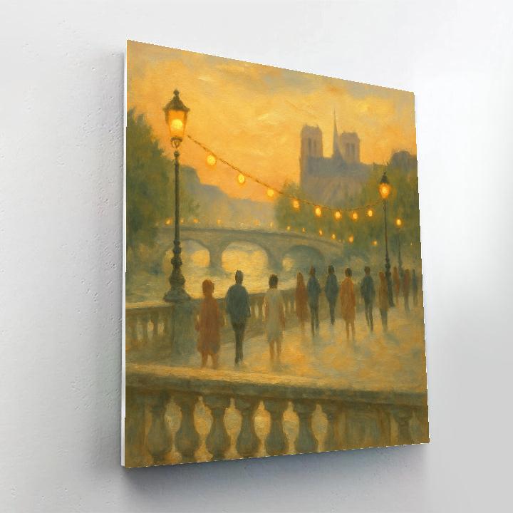 Bridge Of Quiet Lanterns Painting by numbers kit