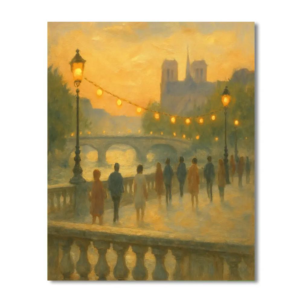 Bridge Of Quiet Lanterns Painting by numbers kit