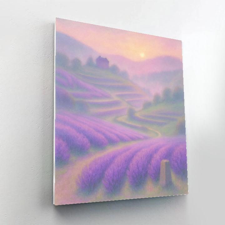 Mist Over Lavender Valley painting number kit