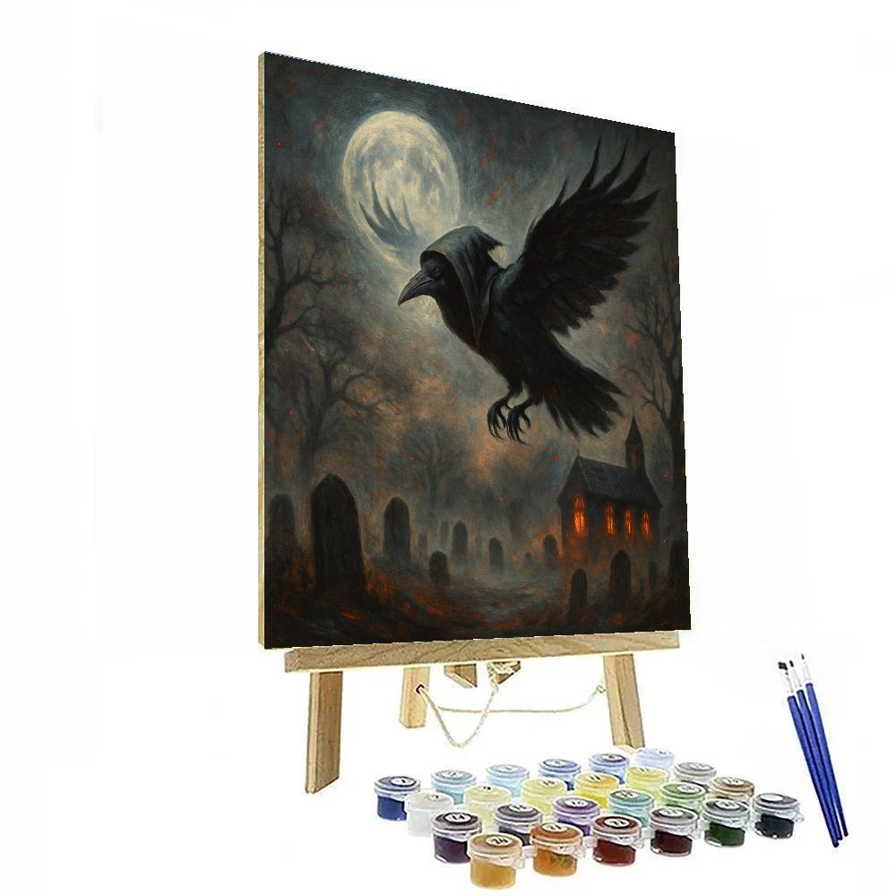 Raven Over Old Grave Lane Paint by numbers kits