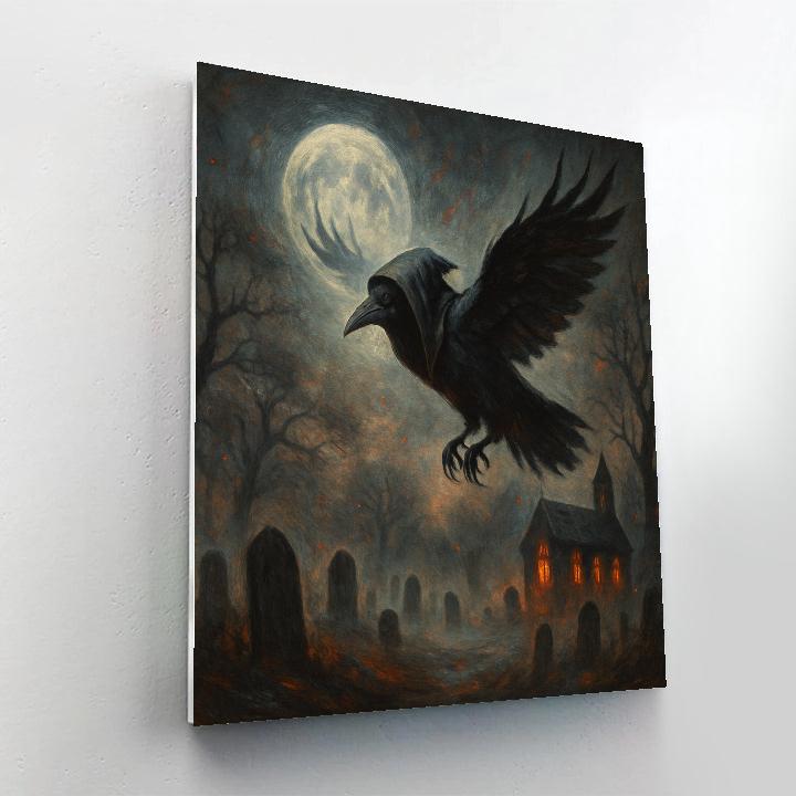 Raven Over Old Grave Lane Paint by numbers kits