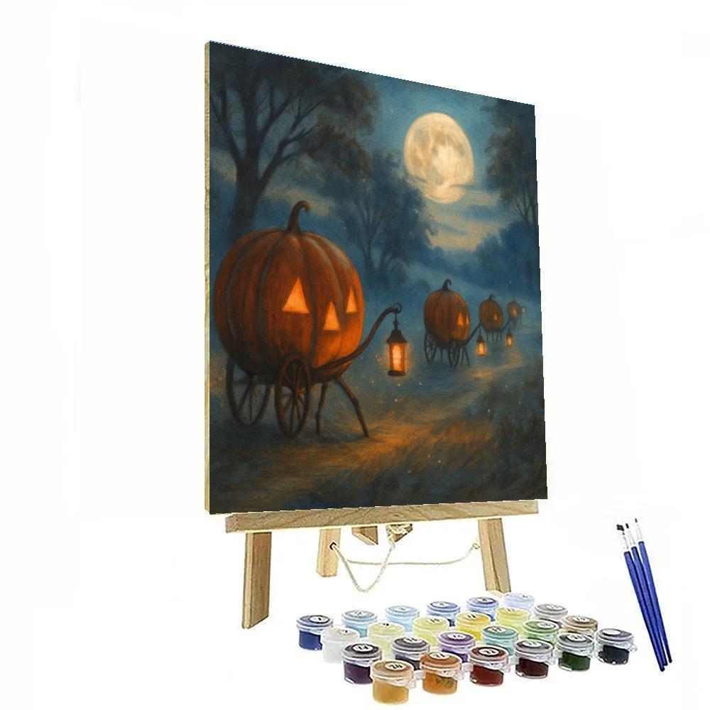 Midnight Lantern Caravan Paint by numbers art