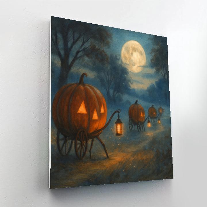 Midnight Lantern Caravan Paint by numbers art