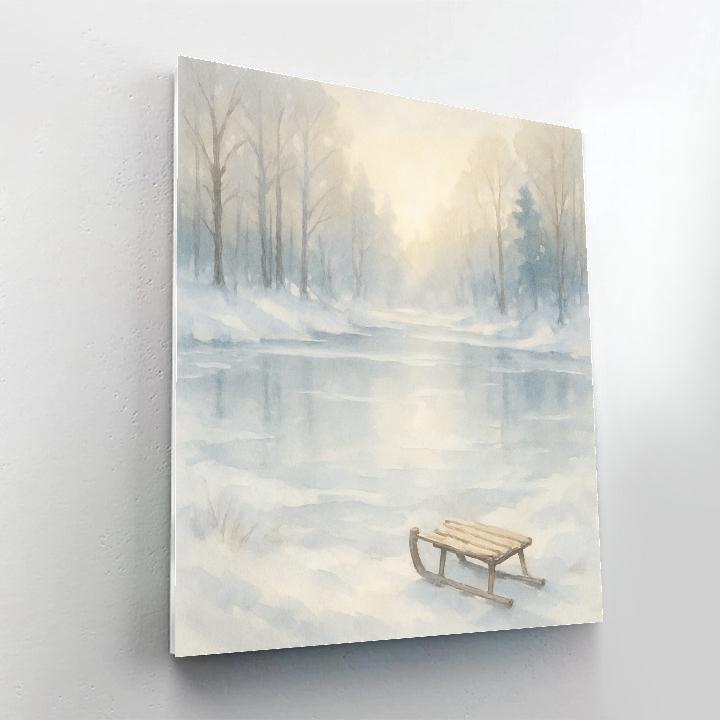 Winter Quiet Pond Paint by numbers kits