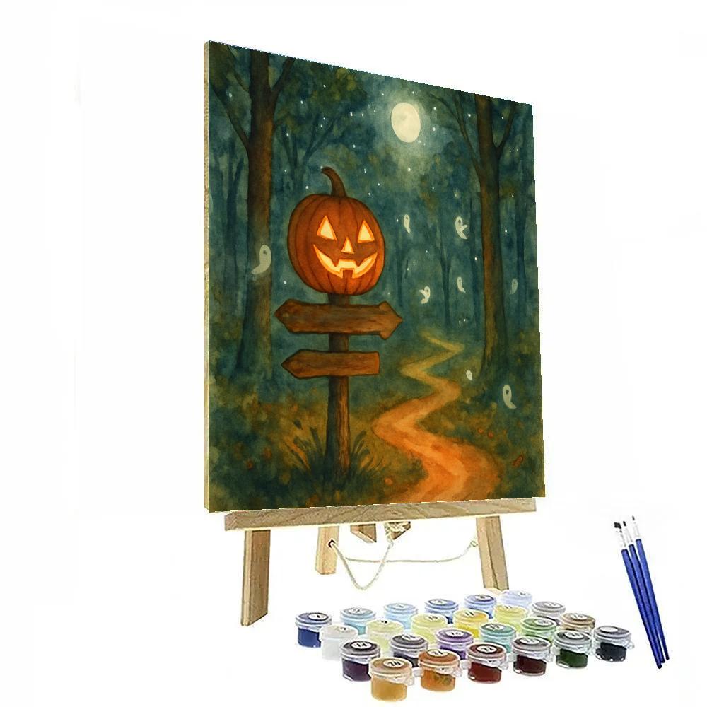 Enchanted Forest Lantern Trail paint by number