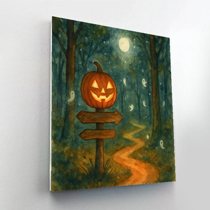 Enchanted Forest Lantern Trail paint by number