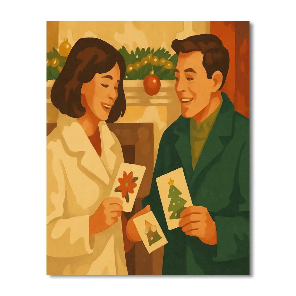 Tidings And Tinsel Numbered painting kits